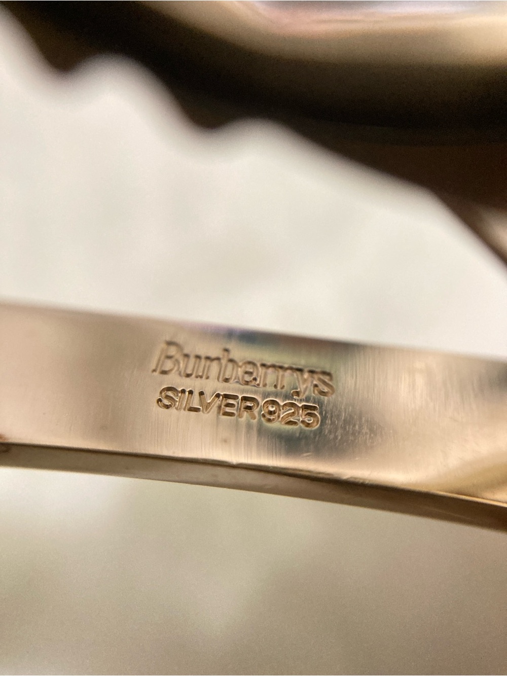 Burberry 925 Silver Cuff Links + Tie Clip Set Vintage - Picture 7 of 8